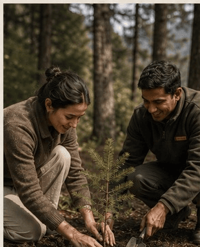 Planting native trees