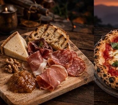 Charcuterie and local cheese board